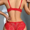 Ensemble de Lingerie florale Sexy robuste pour femmes, vêtements 2 pièces A2155