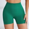 Short de yoga taille haute sans couture, coupe serrée, avec hanches pêche, short de fitness pour femmes, short de course en plein air