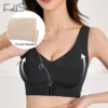 FallSweet 1/2 pièces soutiens-gorge correcteur de Posture pour femmes sans couture sans fil Push Up Bralette avec soutien croisé dans le dos Lingerie féminine