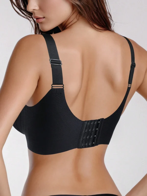 FINETOO M-4XL soutien-gorge push-up sans couture pour femme avec coussinets amovibles confortable sans fil couleur unie taille de bande réglable haut de soutien-gorge