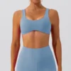 Soutien-gorge de Yoga avec ajustement serré, Absorption d'humidité, évacuation de la sueur, haute élasticité, respirabilité et sensation nue
