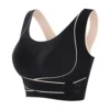 Soutien-gorge de sport avec boucle réglable sur le devant, rembourré sans fil, confortable, sous-vêtements de Yoga, respirant, haut de fitness, basse intensité pour femmes
