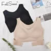 FallSweet 1/2 pièces soutiens-gorge correcteur de Posture pour femmes sans couture sans fil Push Up Bralette avec soutien croisé dans le dos Lingerie féminine