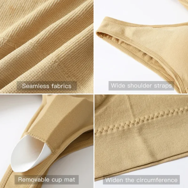 Soutien-gorge fin sans armatures, grande taille, Zero Bondage, sous-vêtements pour femmes, gilet de sport, Yoga, sans fil, brassière réglable sans couture, S-7XL