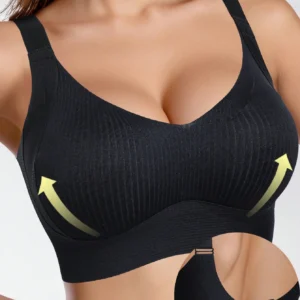 FINETOO M-4XL soutien-gorge push-up sans couture pour femme avec coussinets amovibles confortable sans fil couleur unie taille de bande réglable haut de soutien-gorge