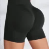 Short de yoga taille haute sans couture, coupe serrée, avec hanches pêche, short de fitness pour femmes, short de course en plein air