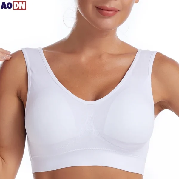 Soutien-gorge fin sans armatures, grande taille, Zero Bondage, sous-vêtements pour femmes, gilet de sport, Yoga, sans fil, brassière réglable sans couture, S-7XL