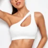 Soutien-gorge Push Up antichoc pour femme, brassière de sport, fitness, yoga, course à pied, sexy, noir et blanc