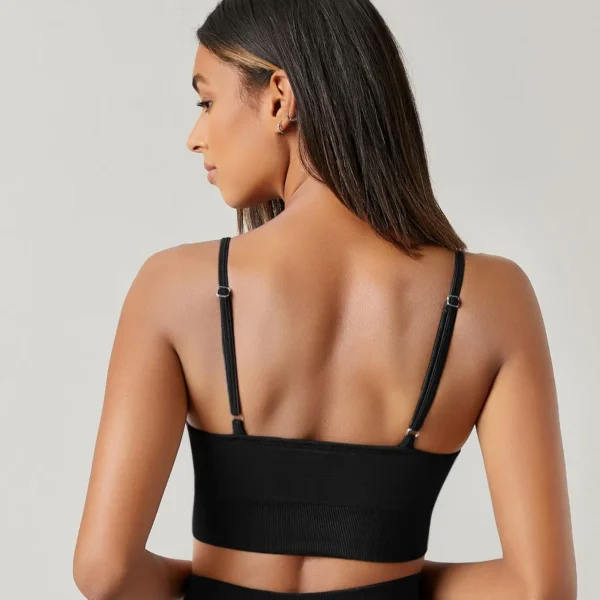 Soutien-gorge de sport respirant à commande haute pour femme, haut rembourré, course à pied, yoga, gymnastique, sans couture, nickel é, sport
